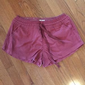 Alter’d State elastic waist linen shorts